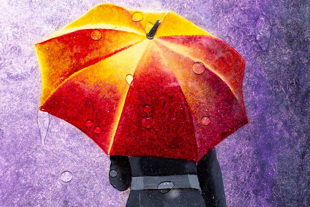 Rainy Days -SOLD by artist Brenda Herd - Wyecliffe Galleries