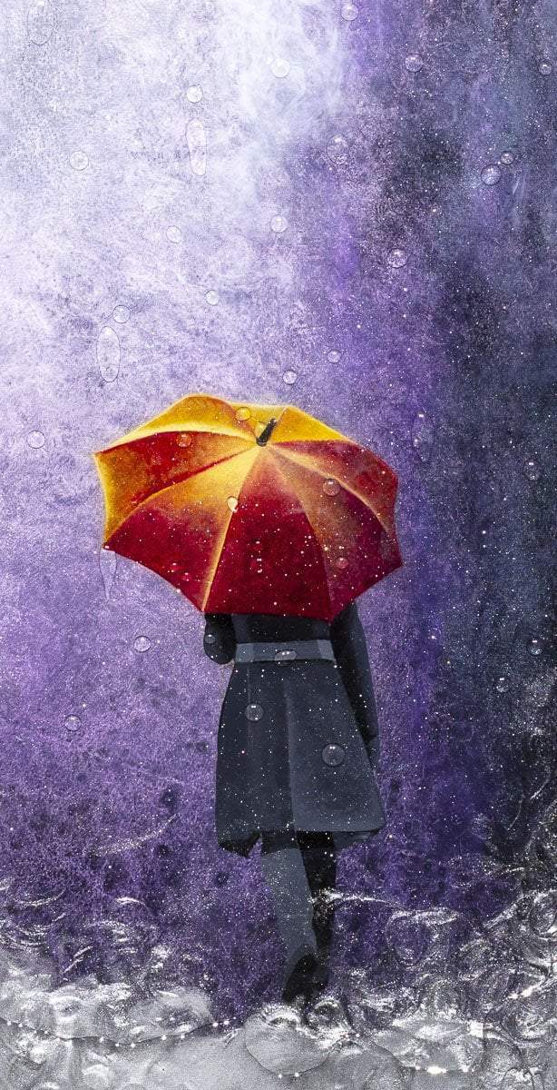 Rainy Days -SOLD by artist Brenda Herd - Wyecliffe Galleries