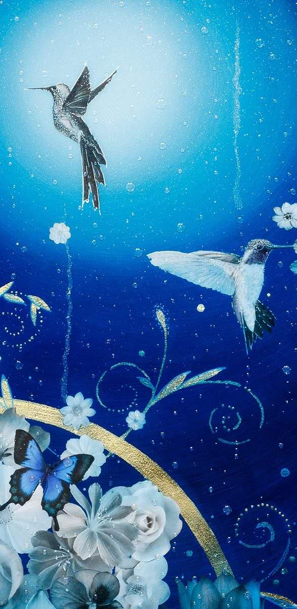 Shimmering Sky - Original - SOLD by artist Brenda Herd - Wyecliffe Galleries