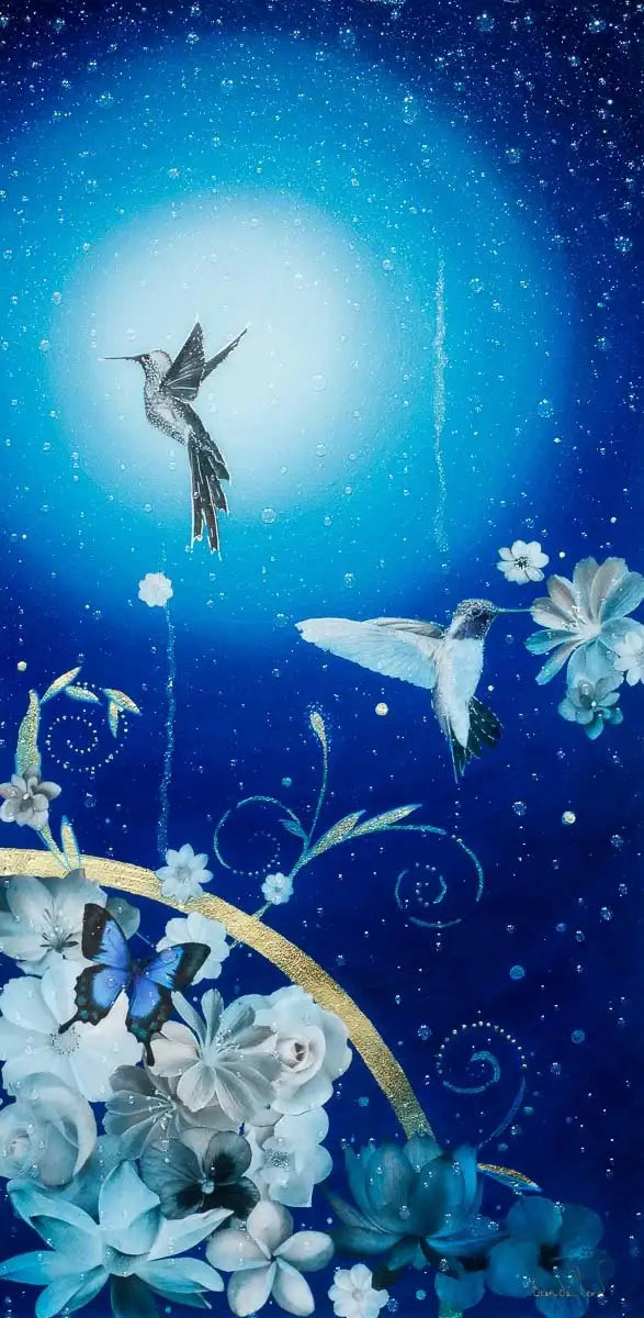 Shimmering Sky - Original - SOLD by artist Brenda Herd - Wyecliffe Galleries