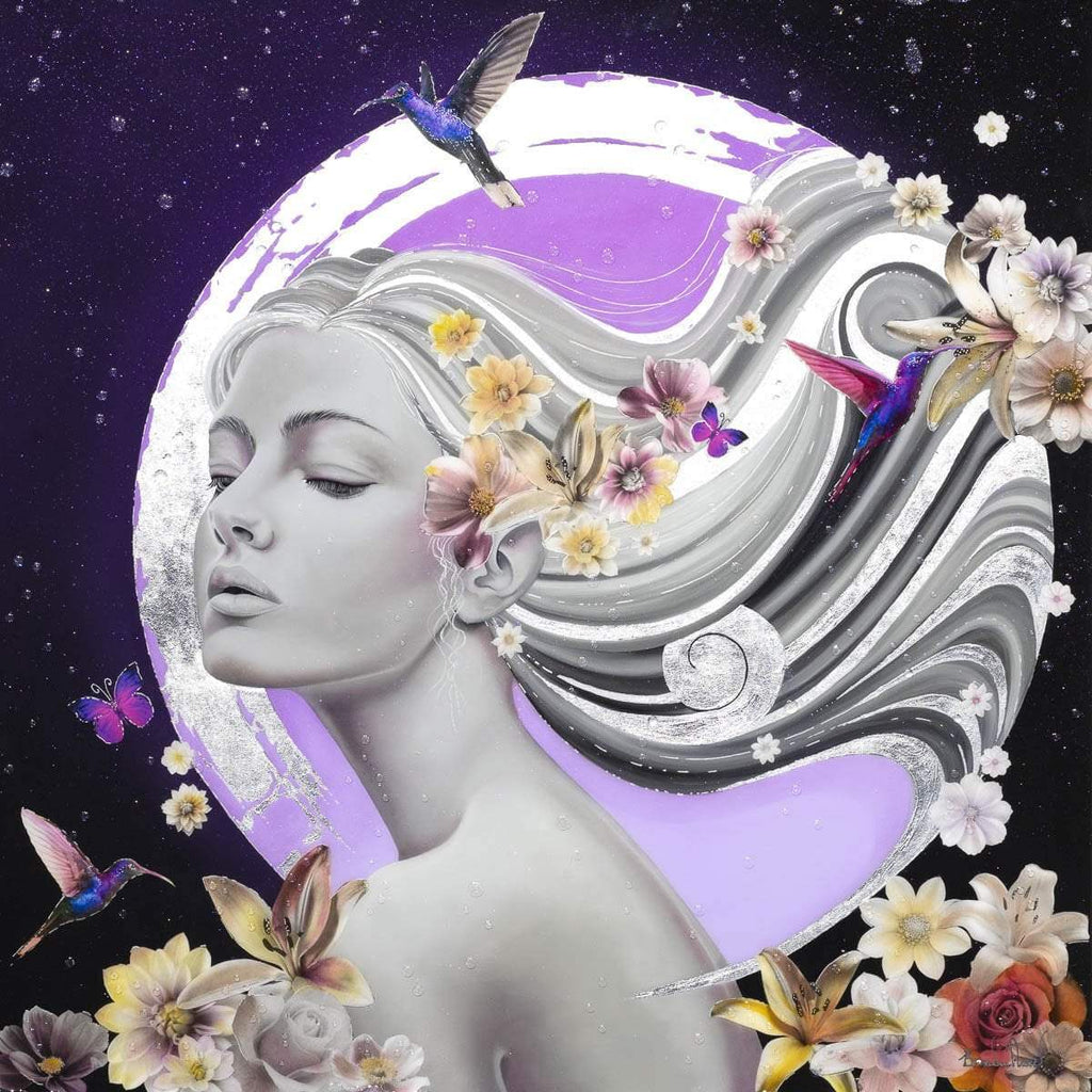 Silver Song - Original - SOLD by artist Brenda Herd - Wyecliffe Galleries