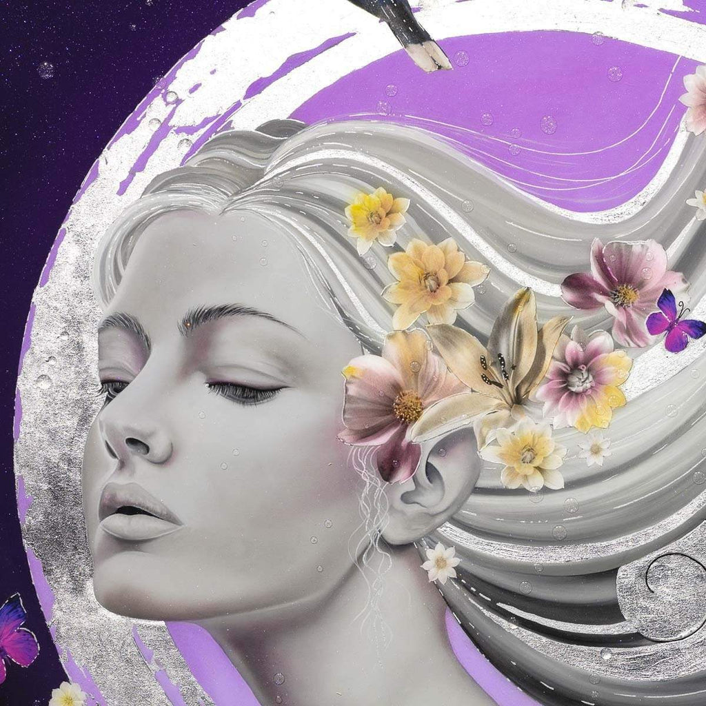 Silver Song - Original - SOLD by artist Brenda Herd - Wyecliffe Galleries