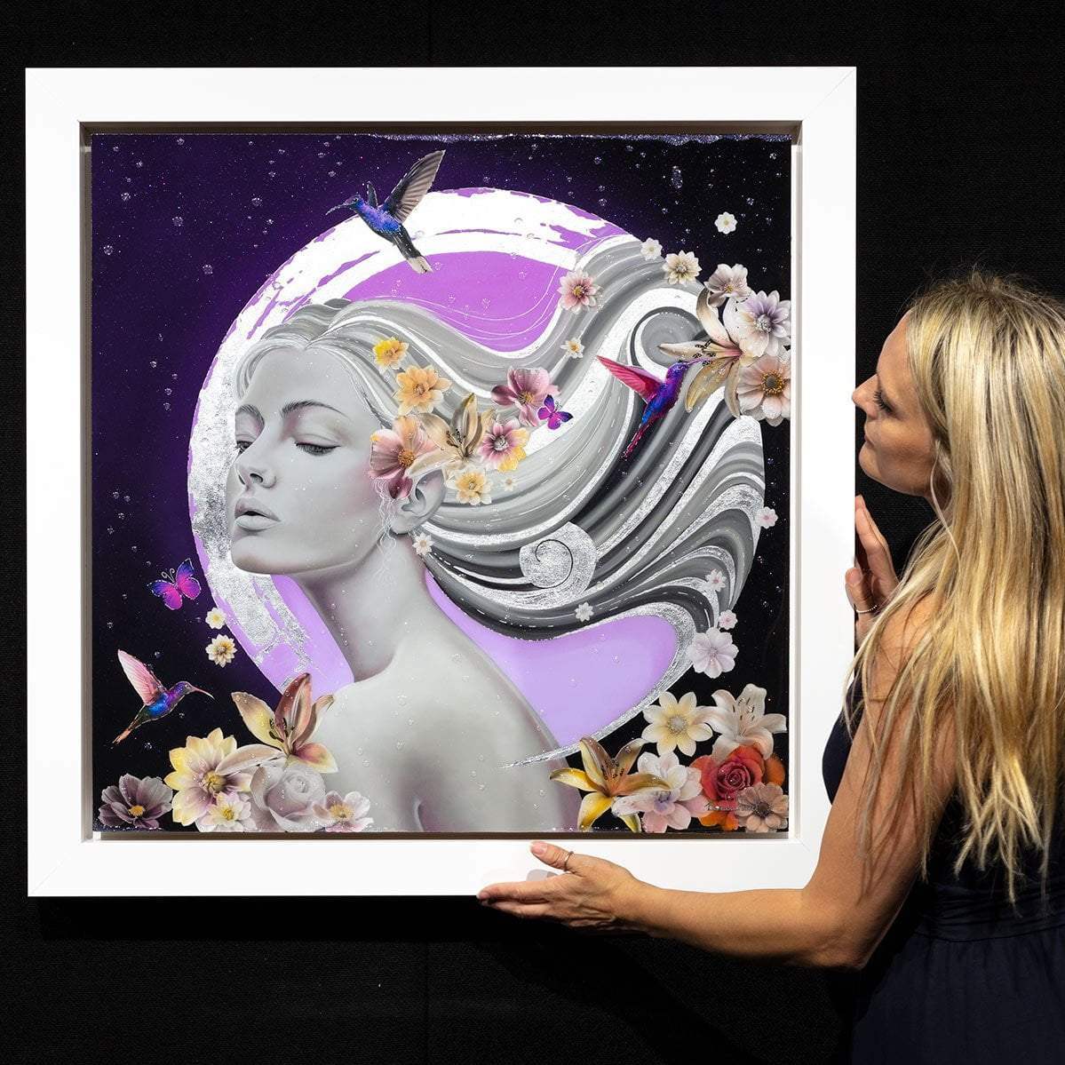 Silver Song - Original - SOLD by artist Brenda Herd - Wyecliffe Galleries