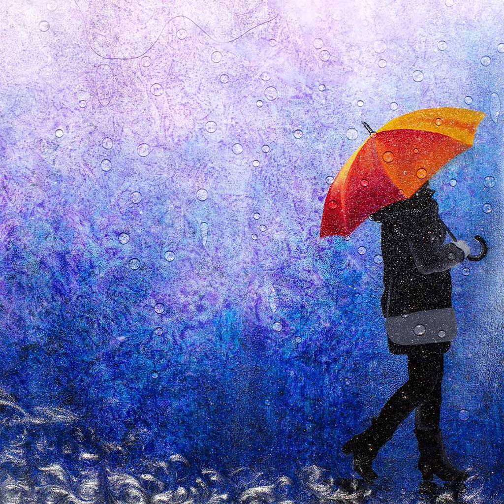 Stormy Skies - Original - SOLD by artist Brenda Herd - Wyecliffe Galleries