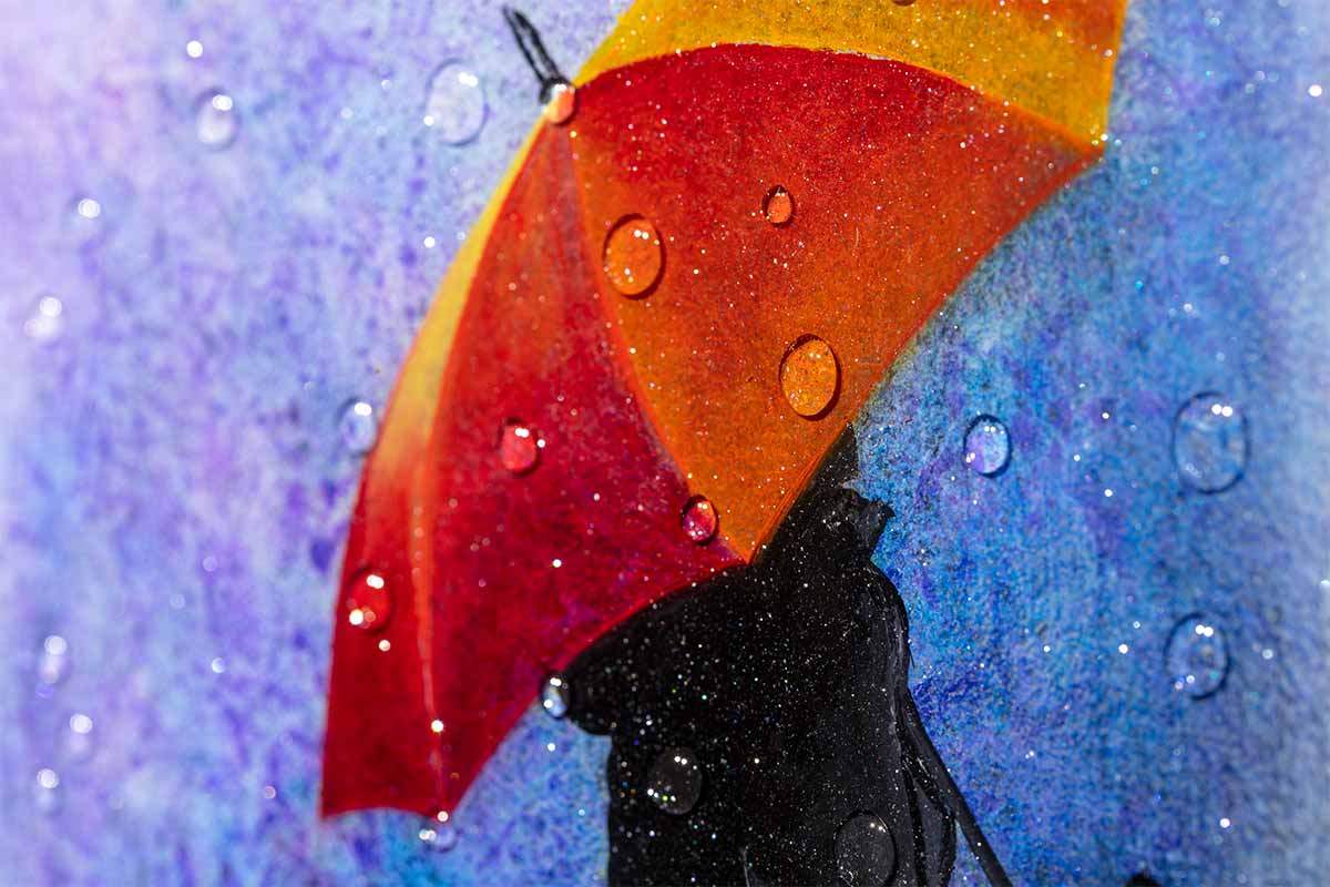 Stormy Skies - Original - SOLD by artist Brenda Herd - Wyecliffe Galleries