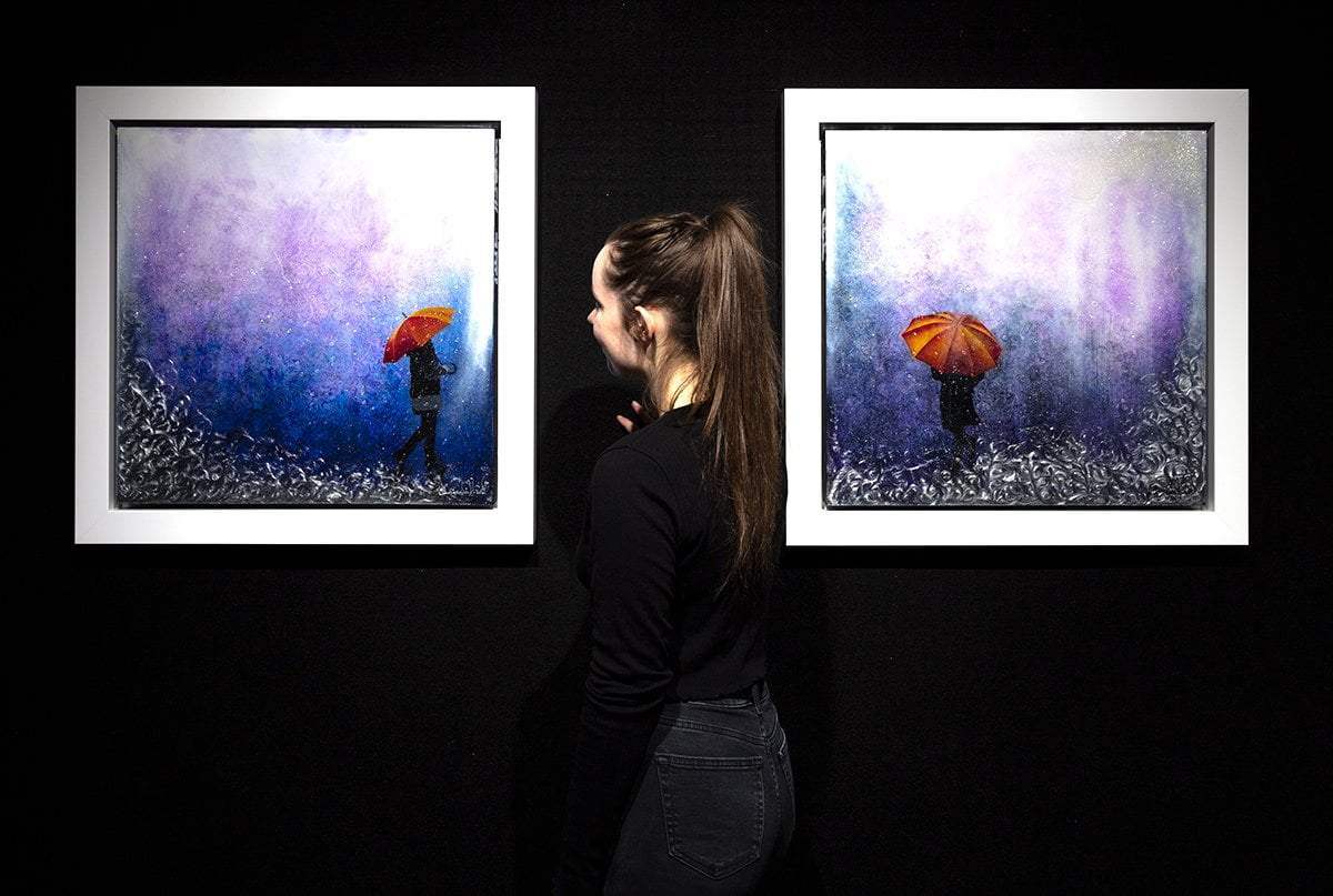 Stormy Skies - Original - SOLD by artist Brenda Herd - Wyecliffe Galleries