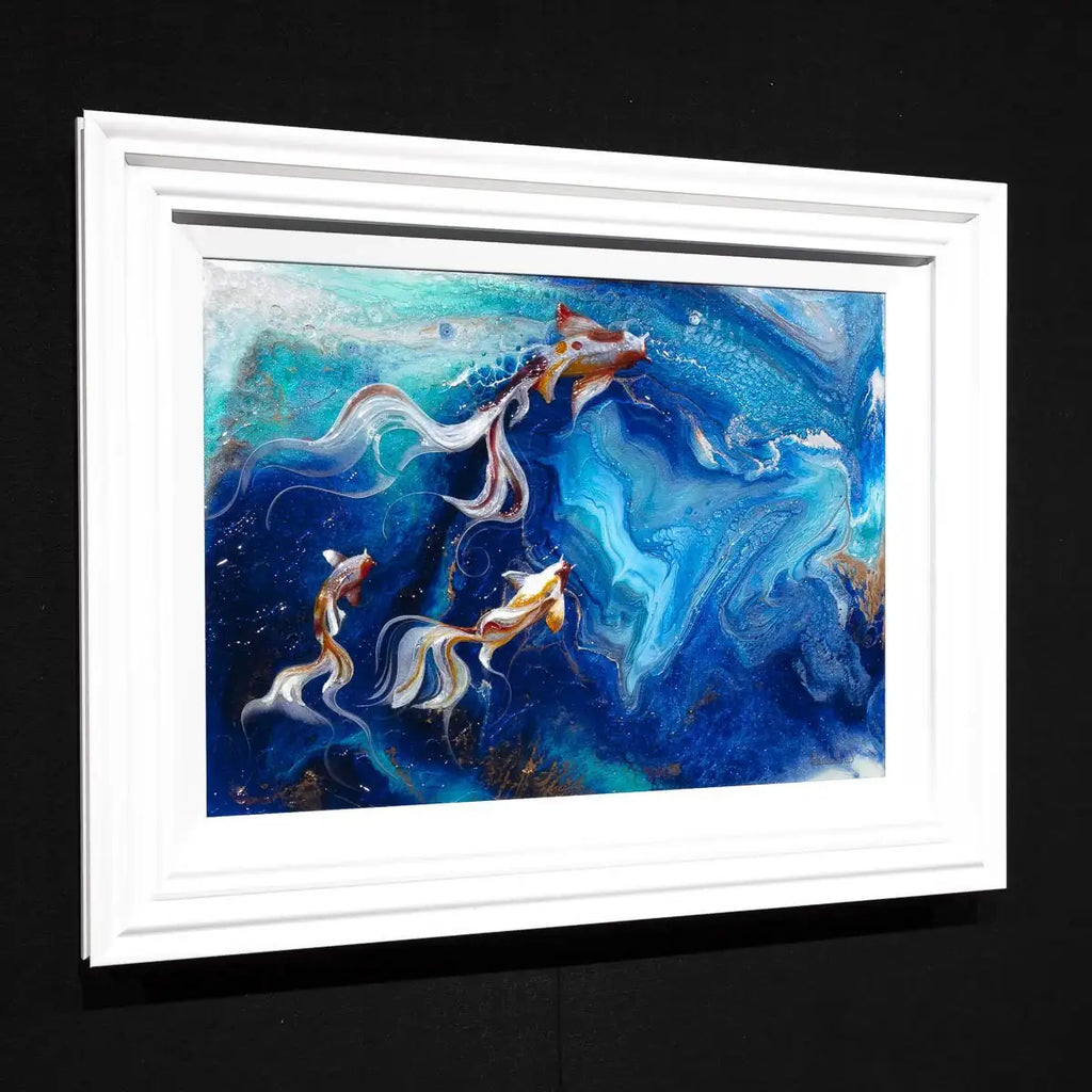 Swiming into the Deep - Original - SOLD by artist Brenda Herd - Wyecliffe Galleries