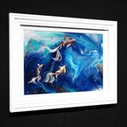 Swiming into the Deep - Original - SOLD by artist Brenda Herd - Wyecliffe Galleries