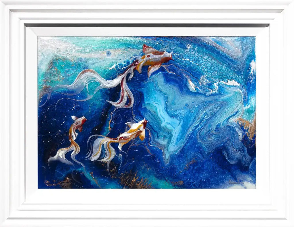 Swiming into the Deep - Original - SOLD by artist Brenda Herd - Wyecliffe Galleries