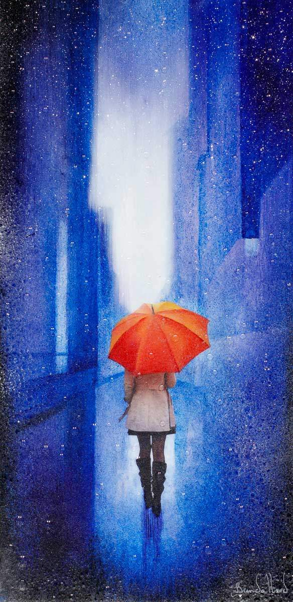 The Streets - Original - SOLD by artist Brenda Herd - Wyecliffe Galleries