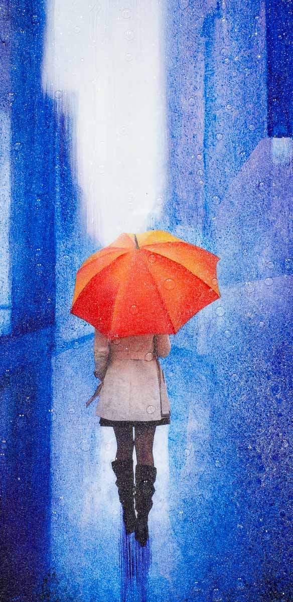 The Streets - Original - SOLD by artist Brenda Herd - Wyecliffe Galleries