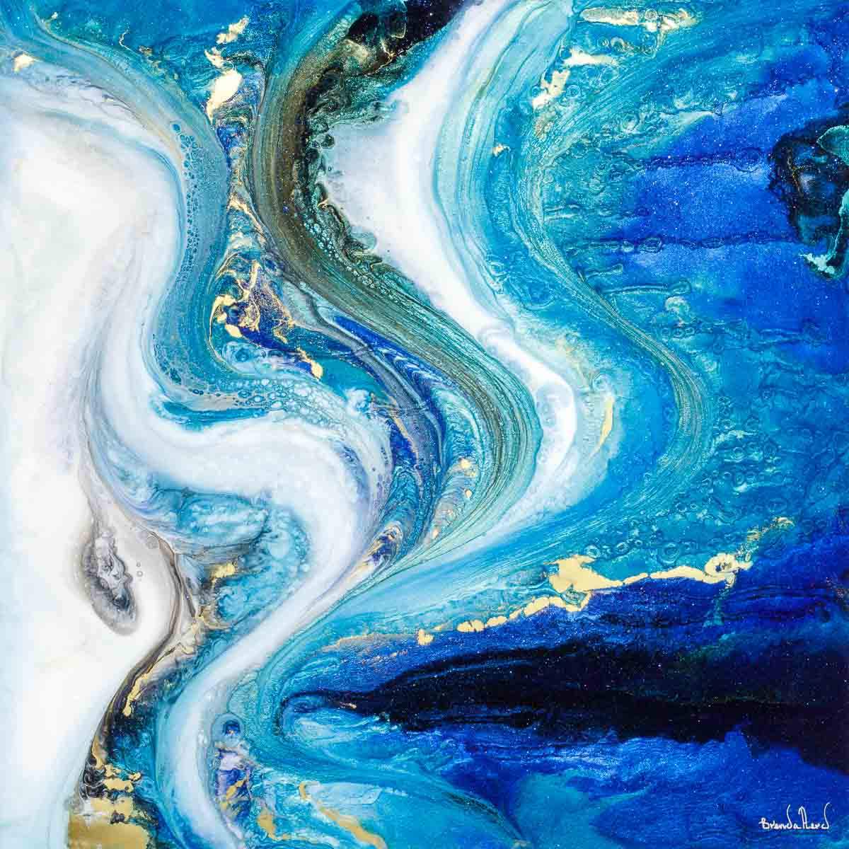 Tidal Pond I - Original - SOLD by artist Brenda Herd - Wyecliffe Galleries