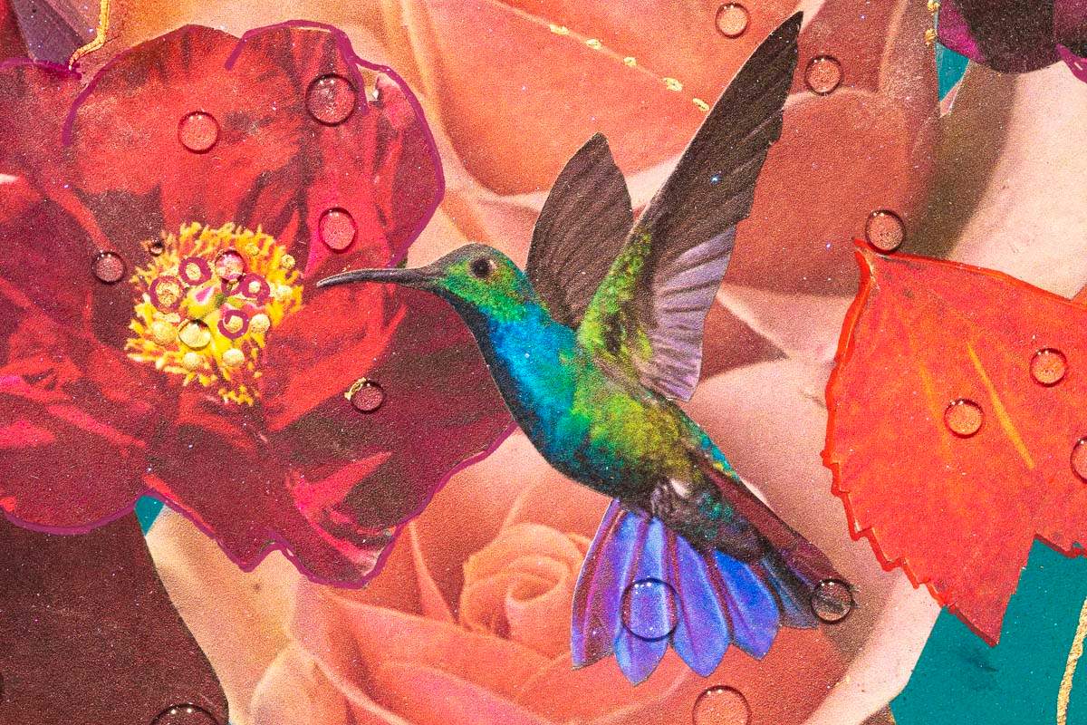 Turquoise Fusion - Original - SOLD by artist Brenda Herd - Wyecliffe Galleries