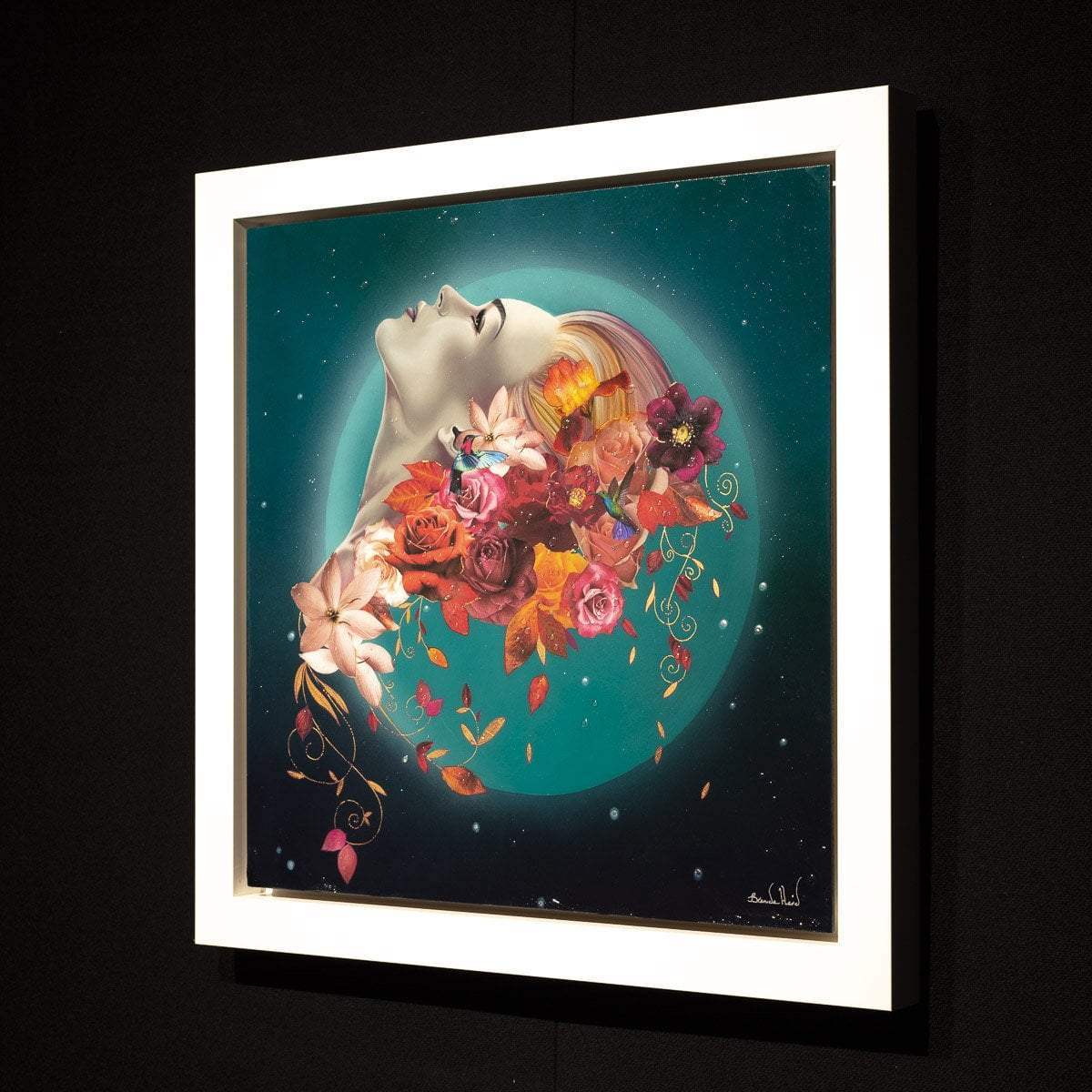 Turquoise Fusion - Original - SOLD by artist Brenda Herd - Wyecliffe Galleries