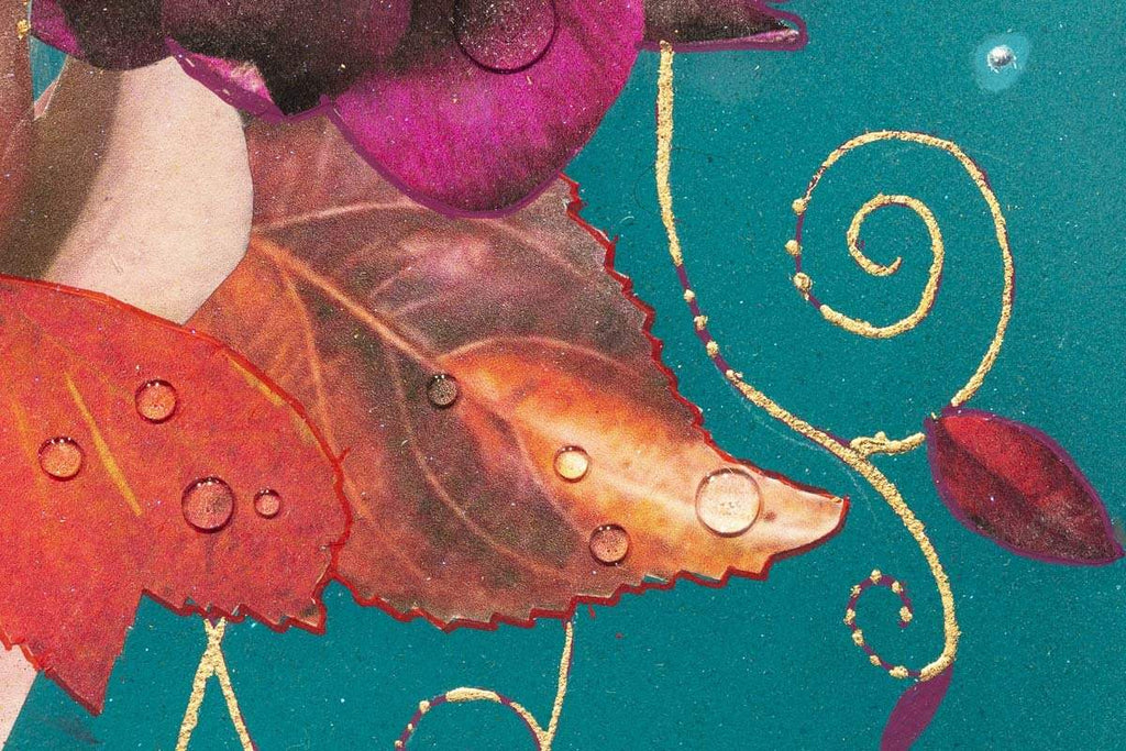 Turquoise Fusion - Original - SOLD by artist Brenda Herd - Wyecliffe Galleries