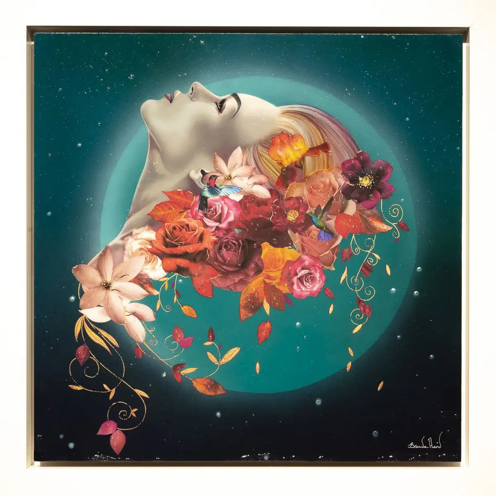 Turquoise Fusion - Original - SOLD by artist Brenda Herd - Wyecliffe Galleries