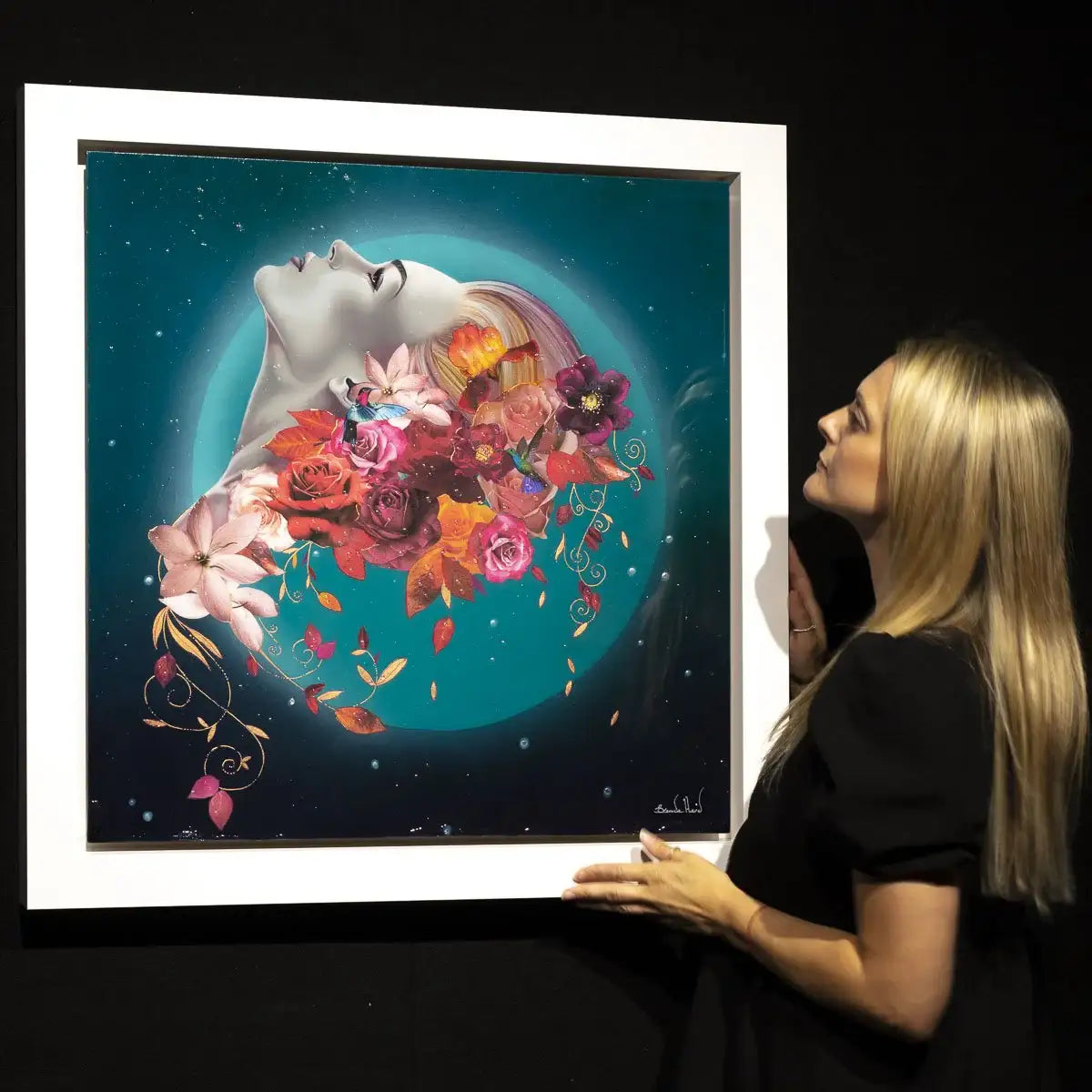 Turquoise Fusion - Original - SOLD by artist Brenda Herd - Wyecliffe Galleries