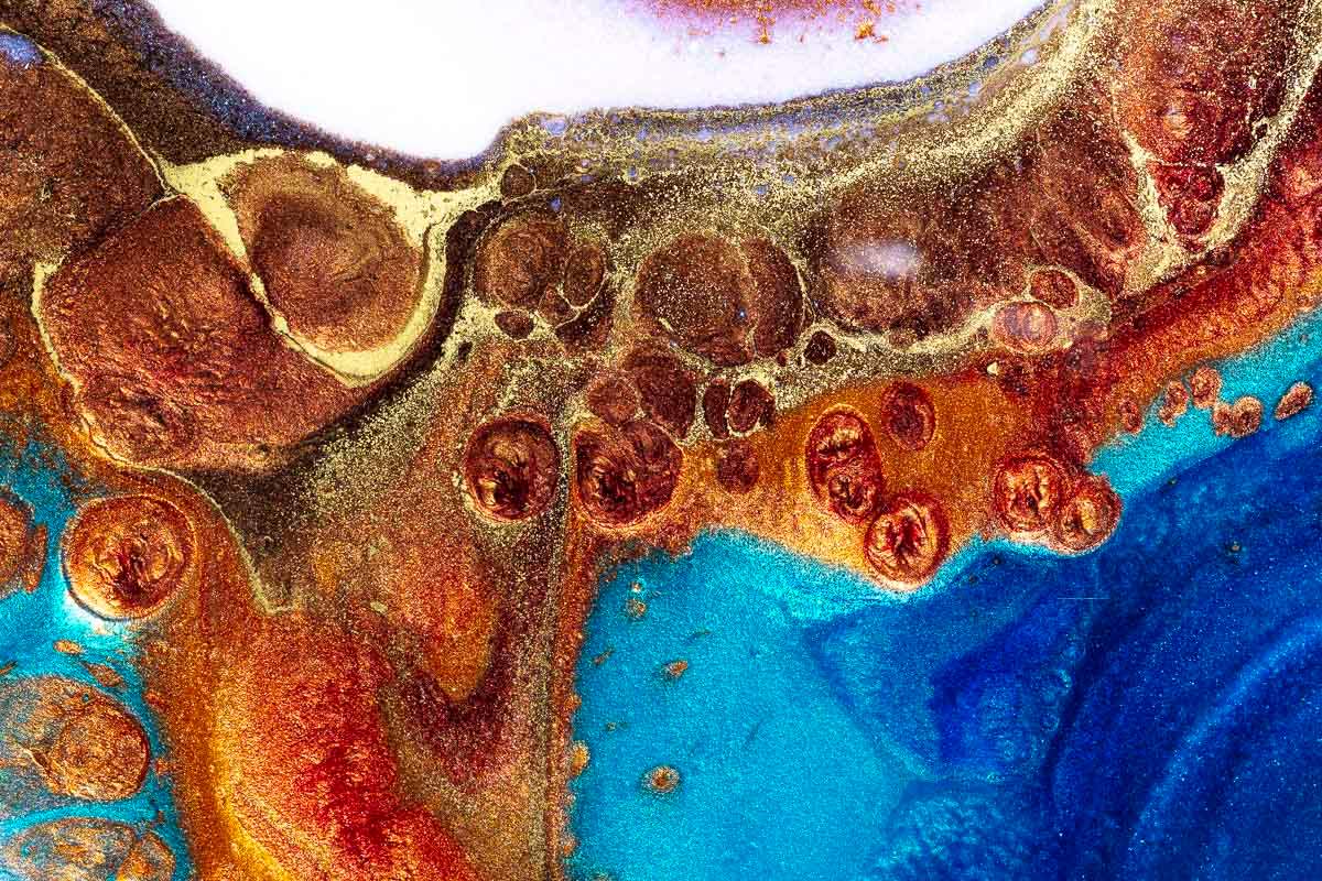 Volcanic Disruption - Original - SOLD by artist Brenda Herd - Wyecliffe Galleries