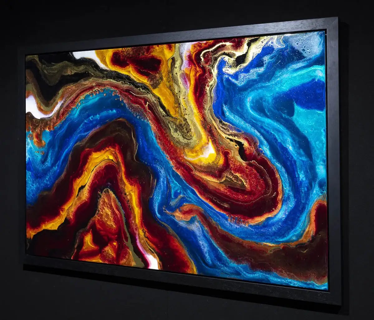 Volcanic Disruption - Original - SOLD by artist Brenda Herd - Wyecliffe Galleries