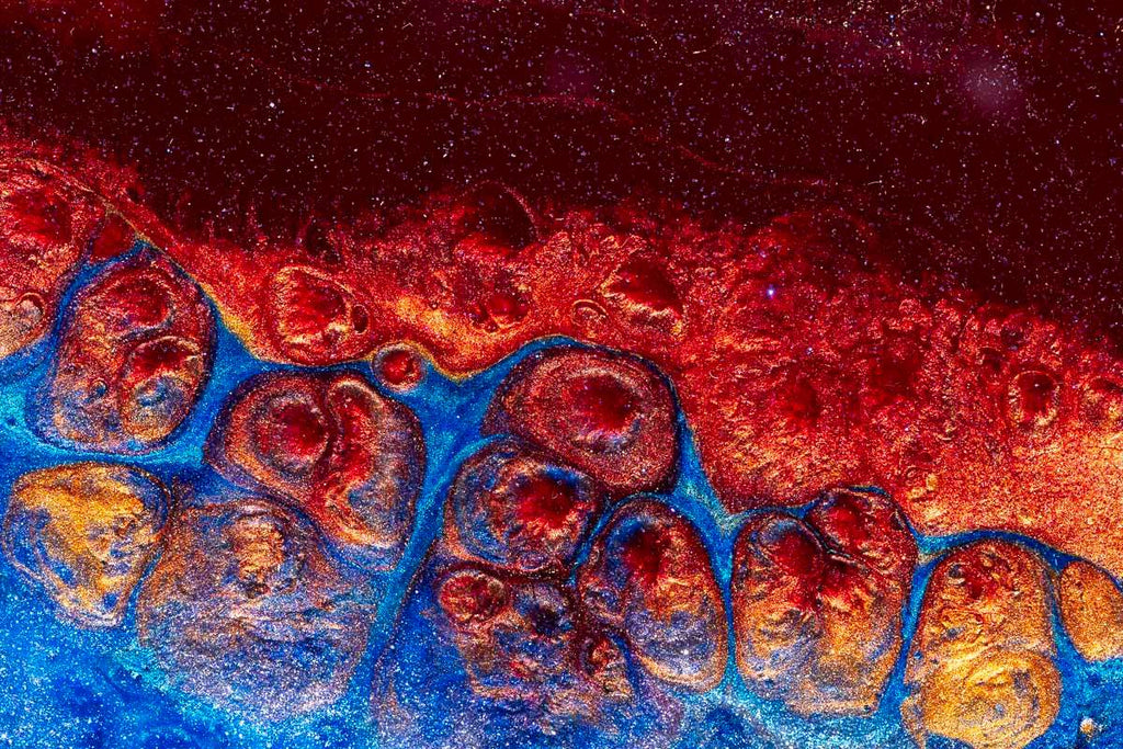 Volcanic Disruption - Original - SOLD by artist Brenda Herd - Wyecliffe Galleries