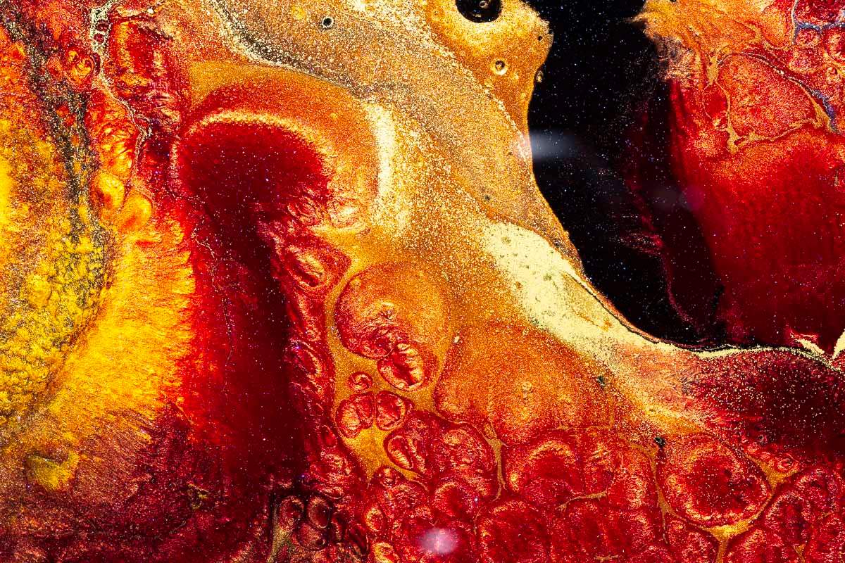 Volcanic Disruption - Original - SOLD by artist Brenda Herd - Wyecliffe Galleries