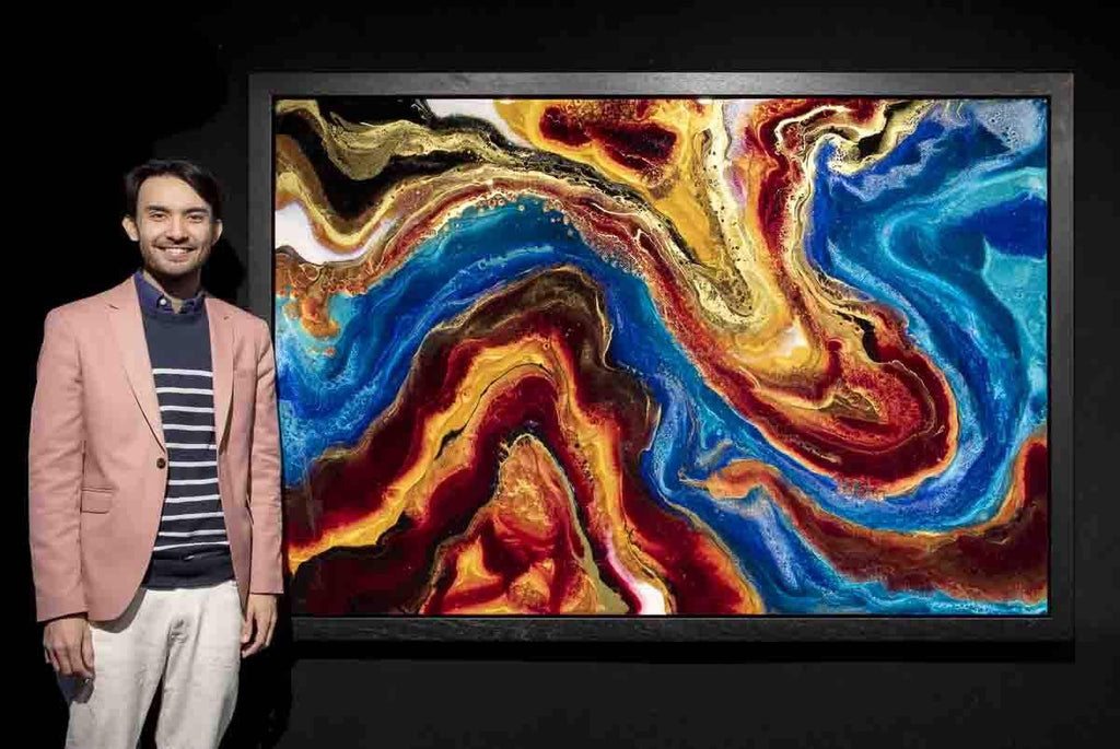 Volcanic Disruption - Original - SOLD by artist Brenda Herd - Wyecliffe Galleries