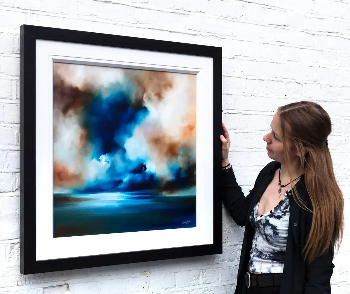 Azure Skies - Original - SOLD by artist Carla Raads - Wyecliffe Galleries