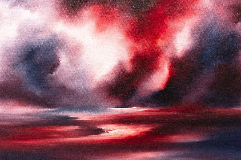 Red Mist - Original - SOLD by artist Carla Raads - Wyecliffe Galleries
