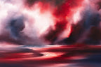 Red Mist - Original - SOLD by artist Carla Raads - Wyecliffe Galleries