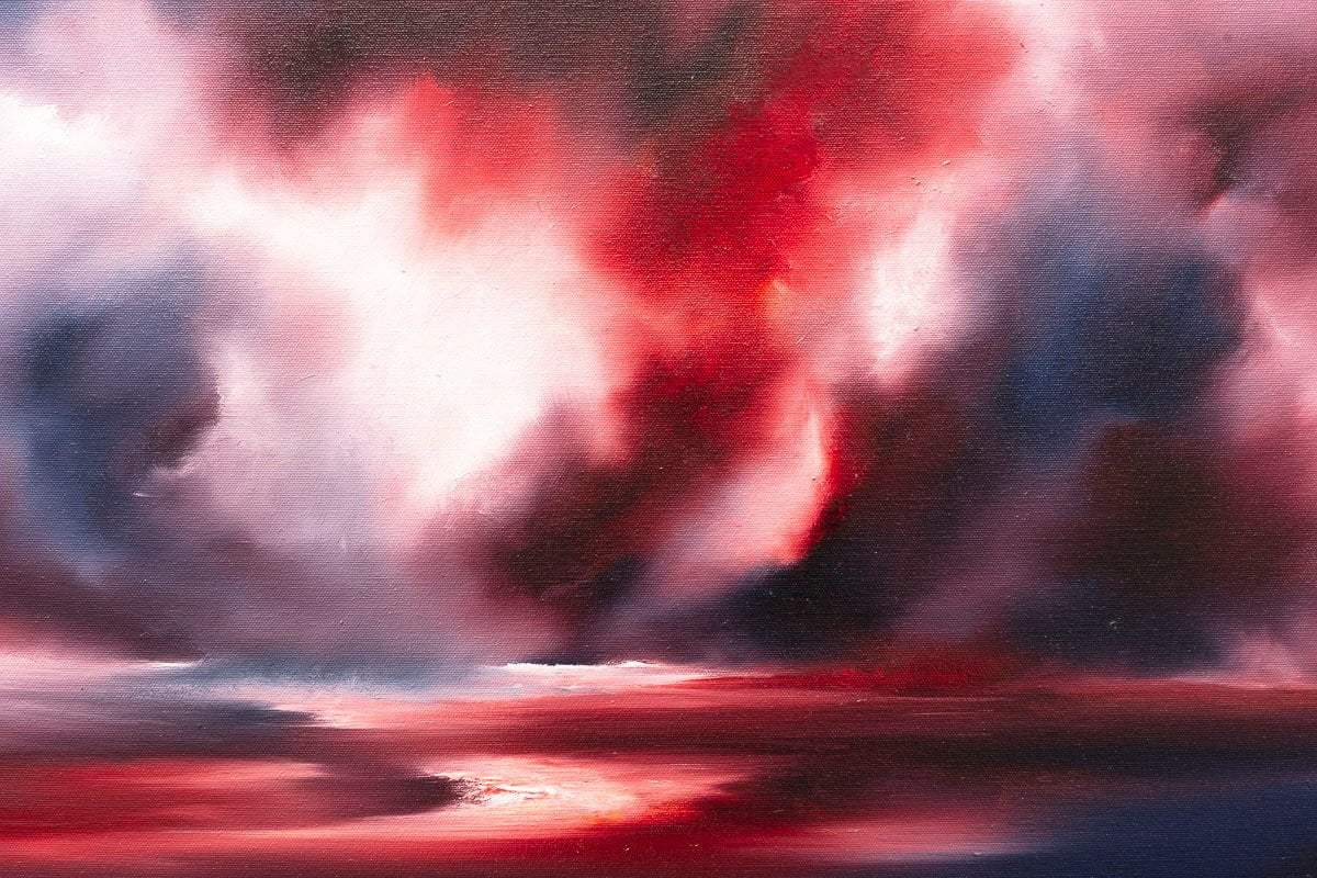 Red Mist - Original - SOLD by artist Carla Raads - Wyecliffe Galleries