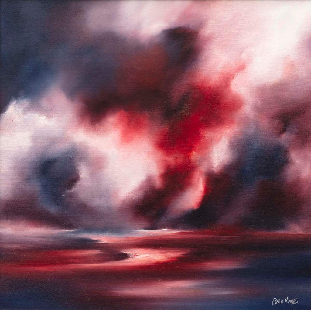 Red Mist - Original - SOLD by artist Carla Raads - Wyecliffe Galleries