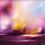 Violet Glow - Original - SOLD by artist Carla Raads - Wyecliffe Galleries