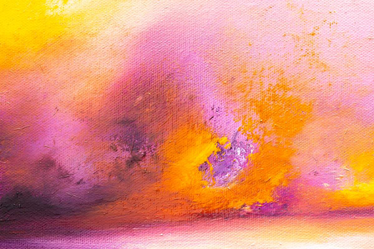 Violet Glow - Original - SOLD by artist Carla Raads - Wyecliffe Galleries