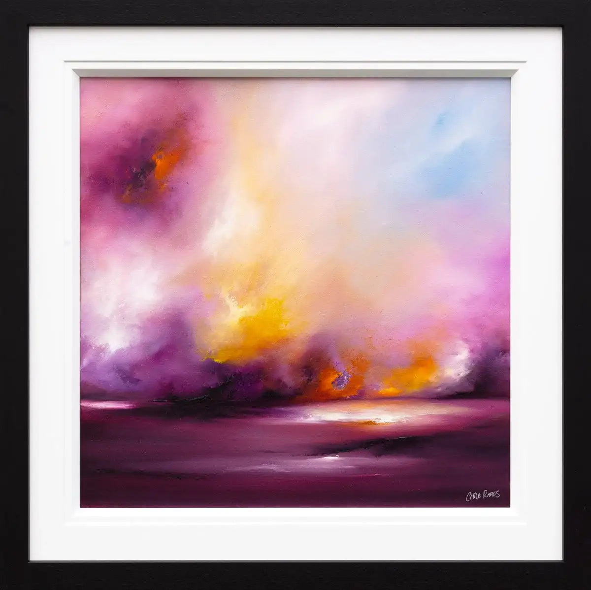 Violet Glow - Original - SOLD by artist Carla Raads - Wyecliffe Galleries