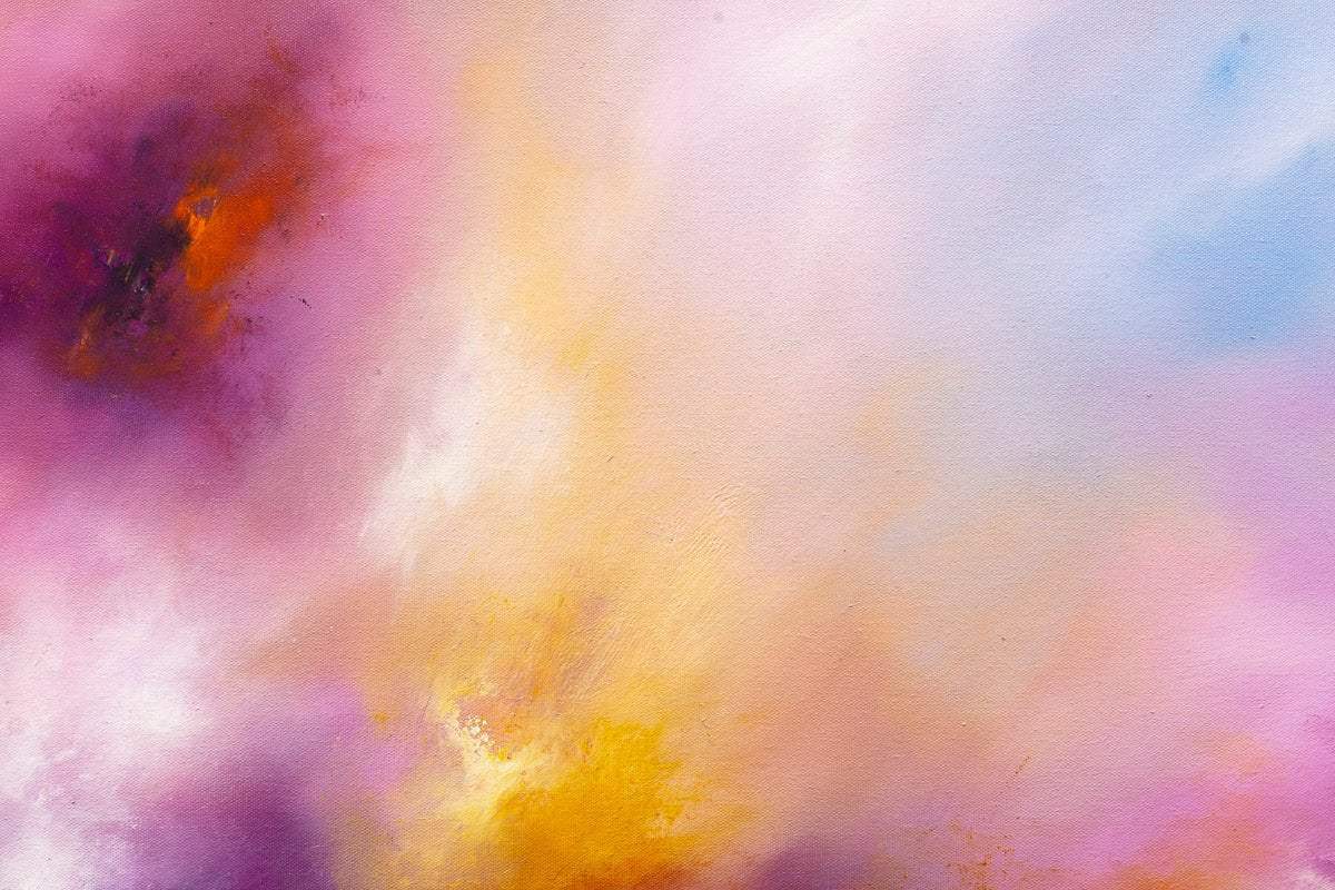 Violet Glow - Original - SOLD by artist Carla Raads - Wyecliffe Galleries