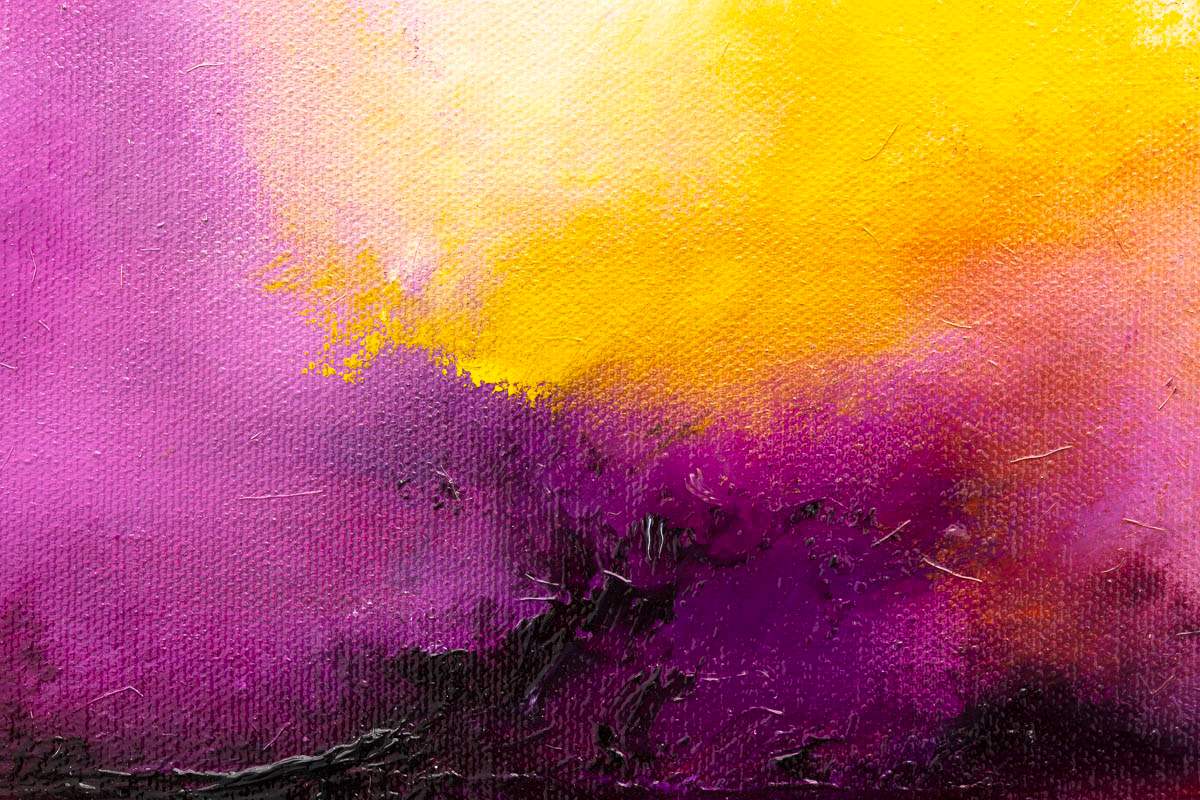 Violet Glow - Original - SOLD by artist Carla Raads - Wyecliffe Galleries