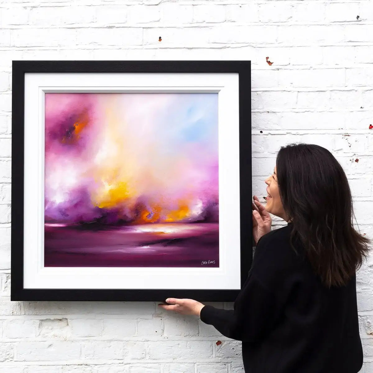 Violet Glow - Original - SOLD by artist Carla Raads - Wyecliffe Galleries