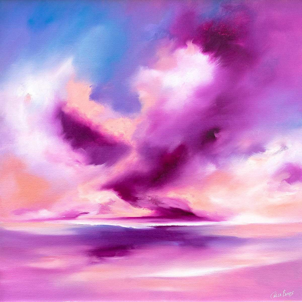 Violet Shades - Original by artist Carla Raads - Wyecliffe Galleries