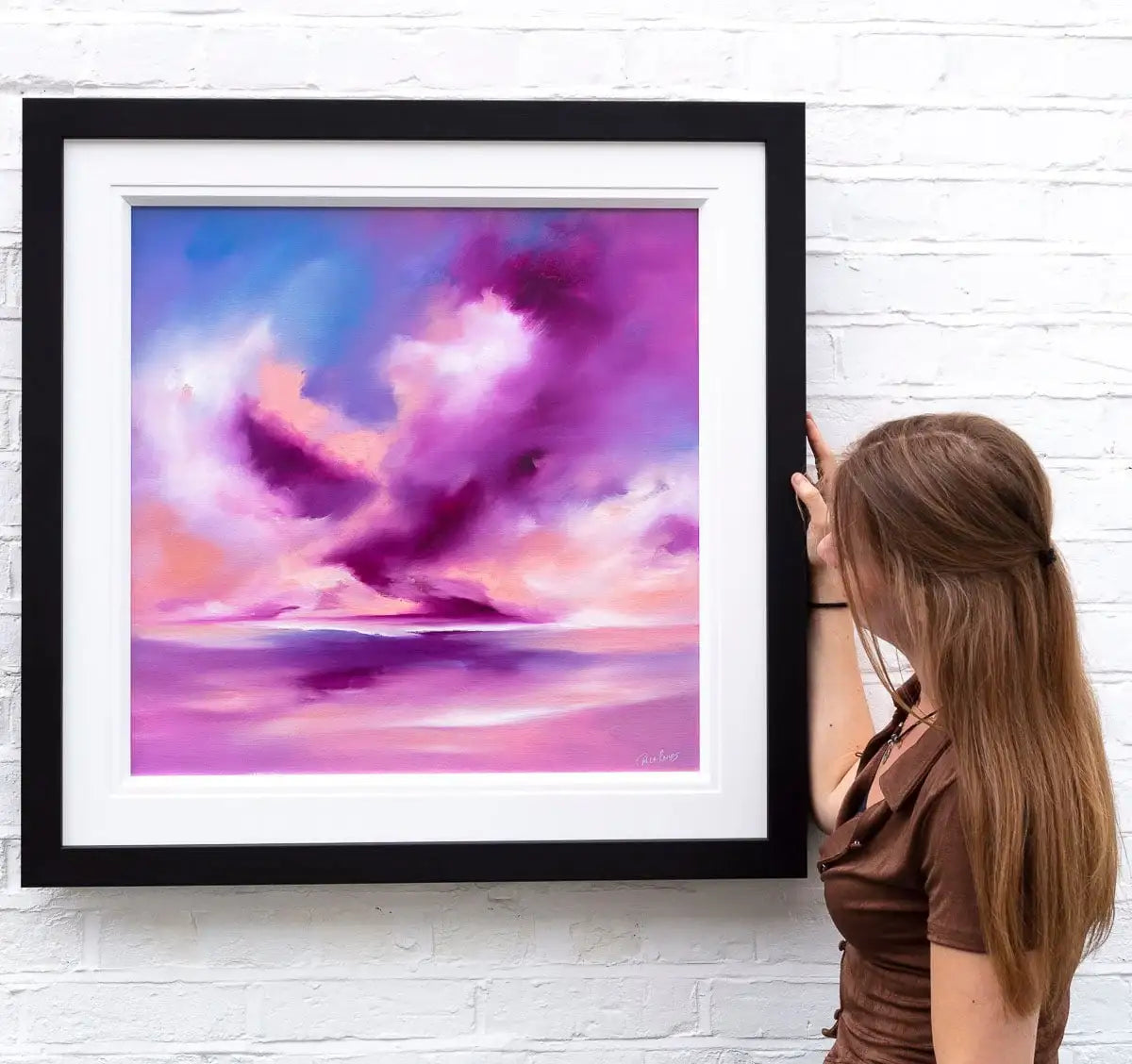 Violet Shades - Original by artist Carla Raads - Wyecliffe Galleries