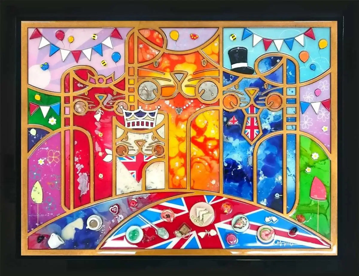 Happy Birthday Ma'am - SOLD by artist Cefyn Jones - Wyecliffe Galleries