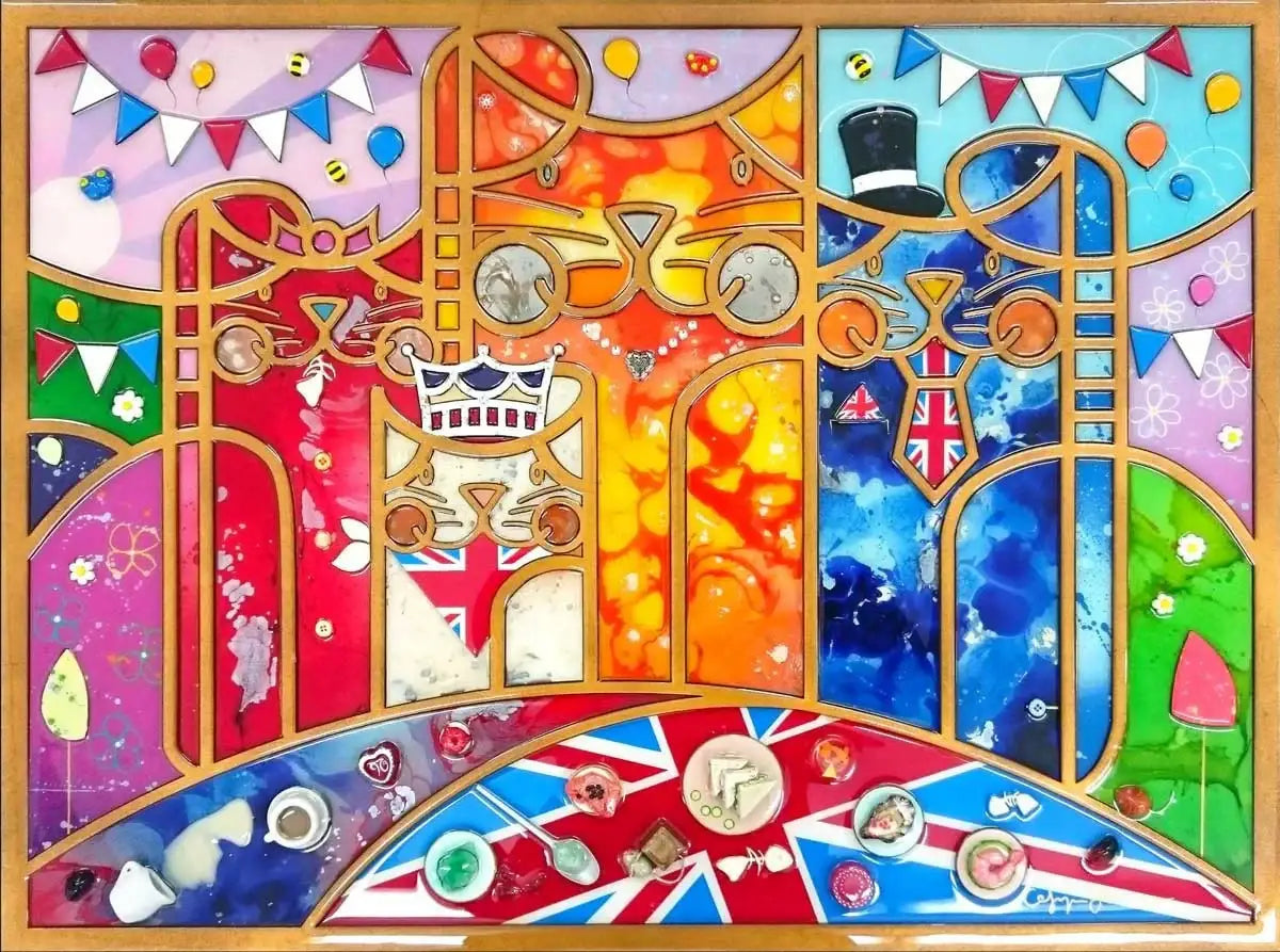 Happy Birthday Ma'am - SOLD by artist Cefyn Jones - Wyecliffe Galleries
