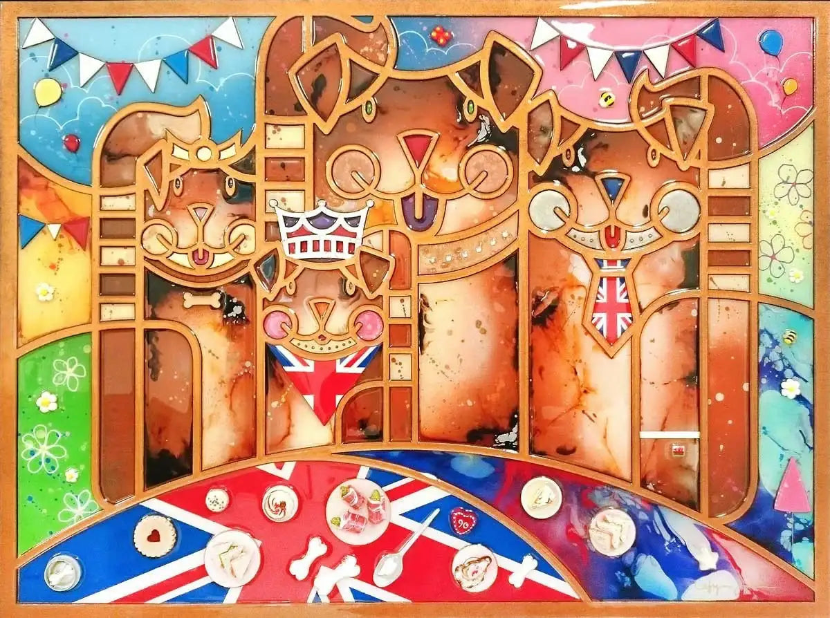 Hip Hip Hurrah! - SOLD by artist Cefyn Jones - Wyecliffe Galleries