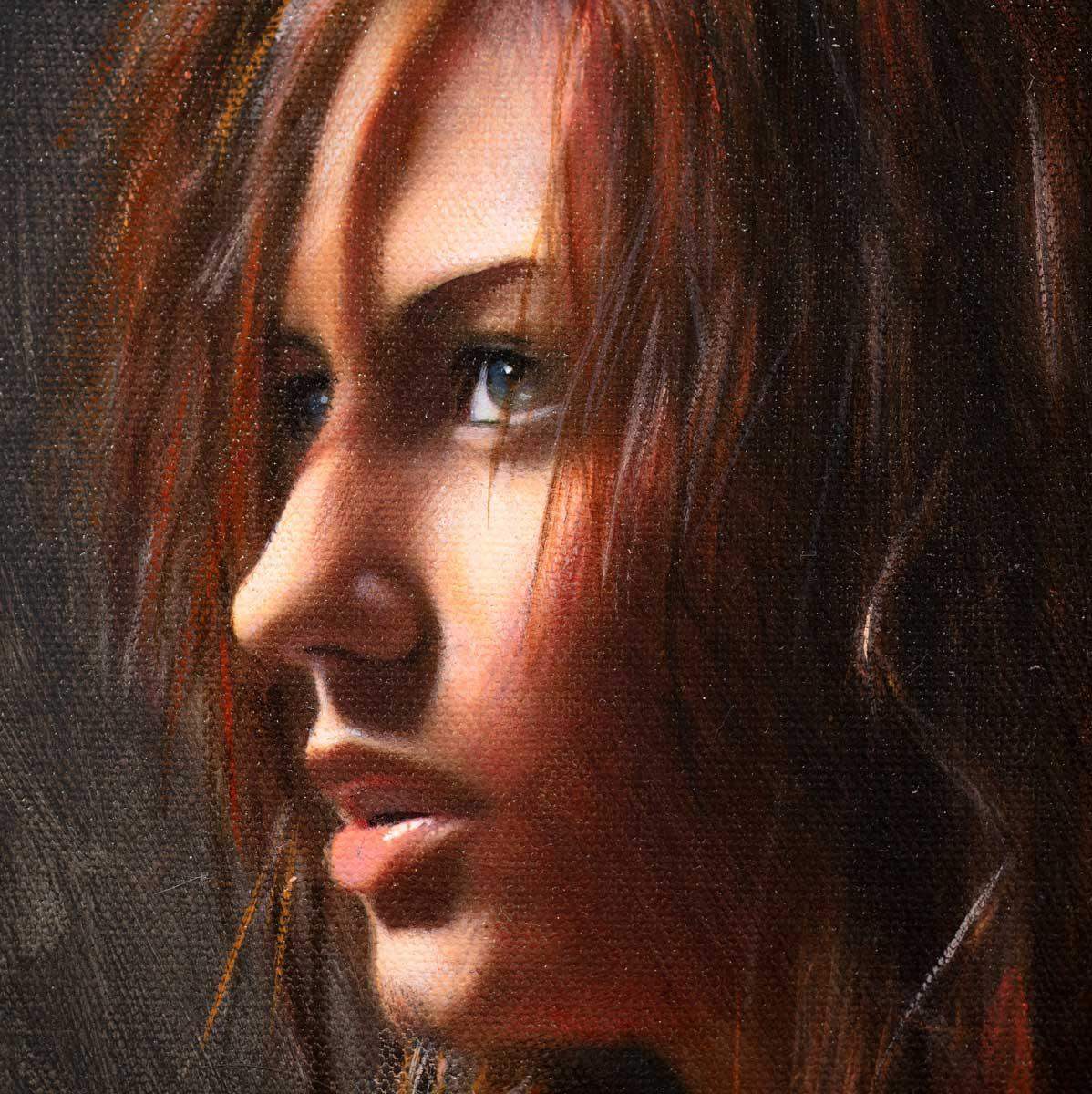 In My Thoughts - Original - SOLD by artist Charlotte Green - Wyecliffe Galleries