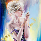 Sheer Beauty - Original - SOLD by artist Charlotte Green - Wyecliffe Galleries