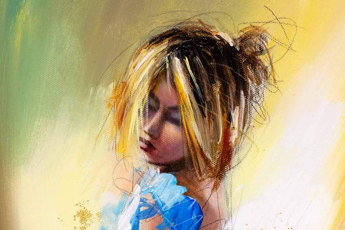 Sheer Elegance - Original - SOLD by artist Charlotte Green - Wyecliffe Galleries