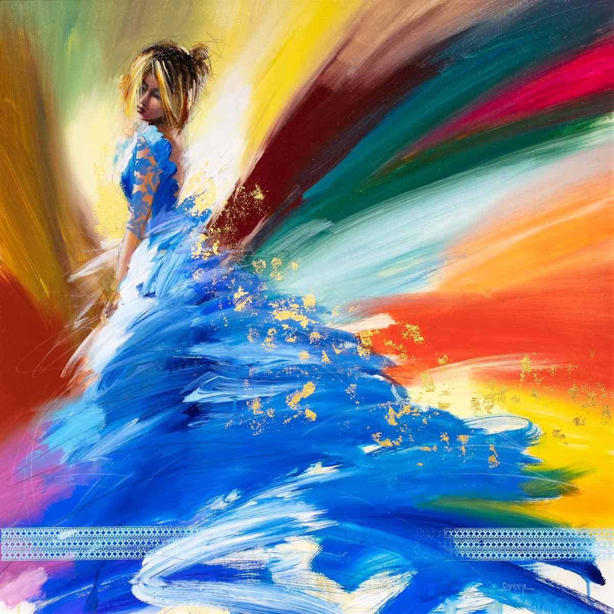 Sheer Elegance - Original - SOLD by artist Charlotte Green - Wyecliffe Galleries