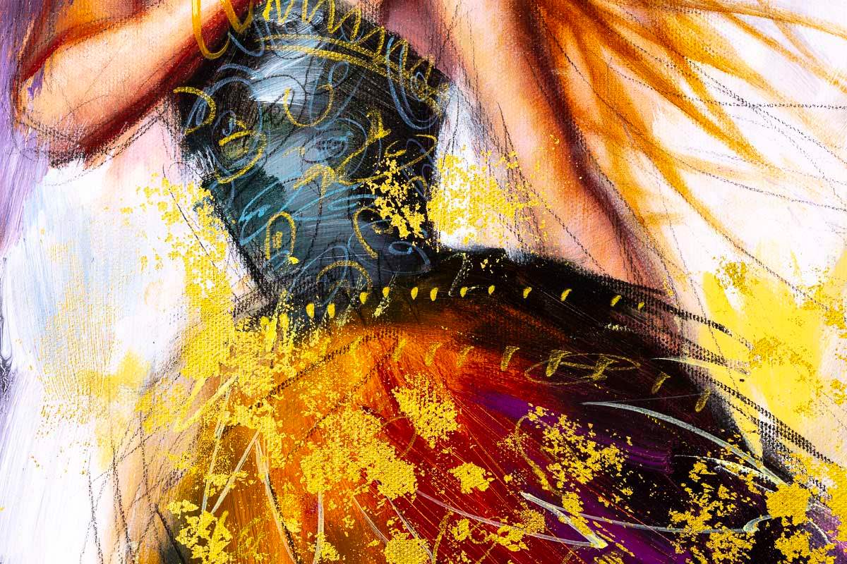 Sheer Vibrance - Original - SOLD by artist Charlotte Green - Wyecliffe Galleries