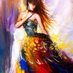 Sheer Vibrance - Original - SOLD by artist Charlotte Green - Wyecliffe Galleries