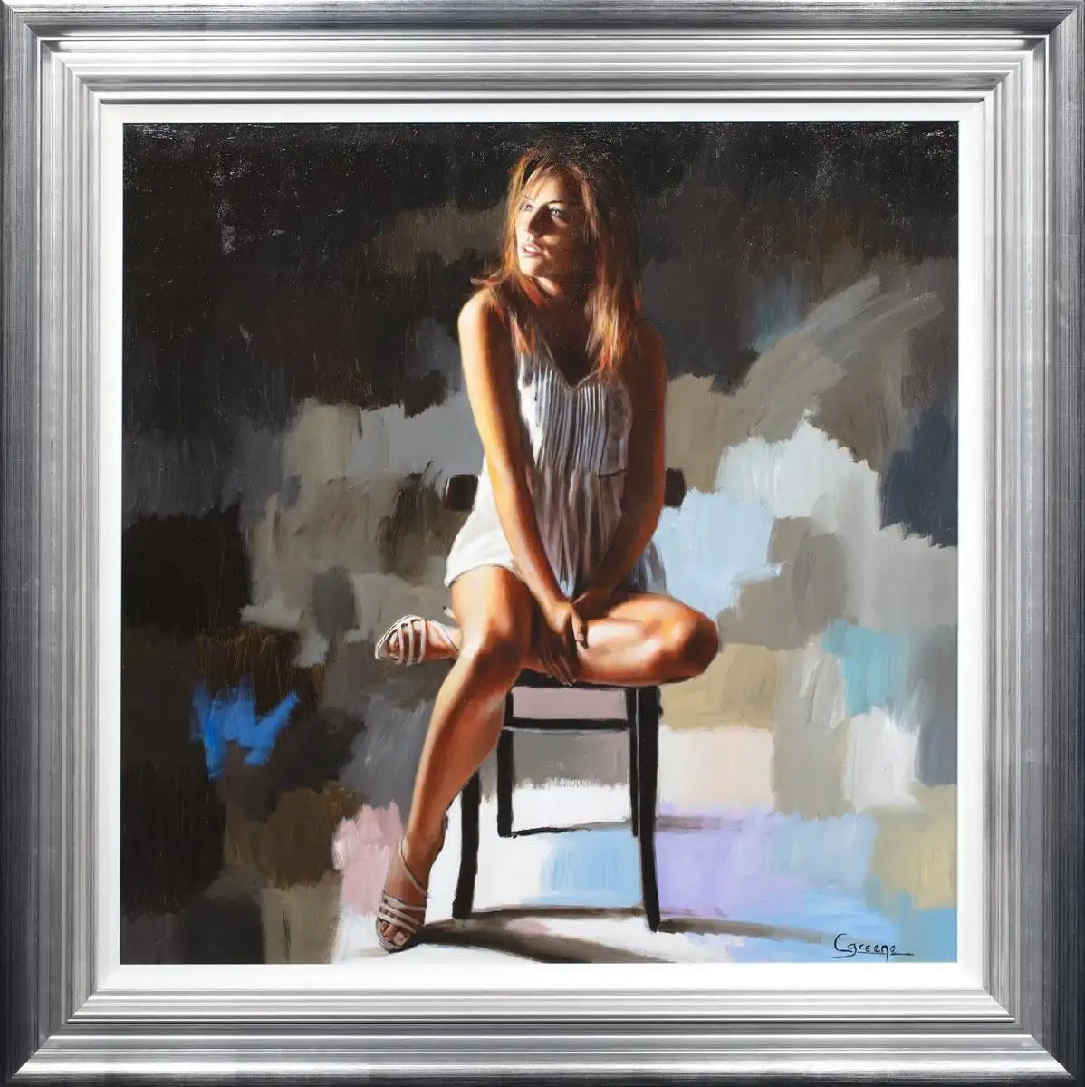 Waiting For You - Original - SOLD by artist Charlotte Green - Wyecliffe Galleries