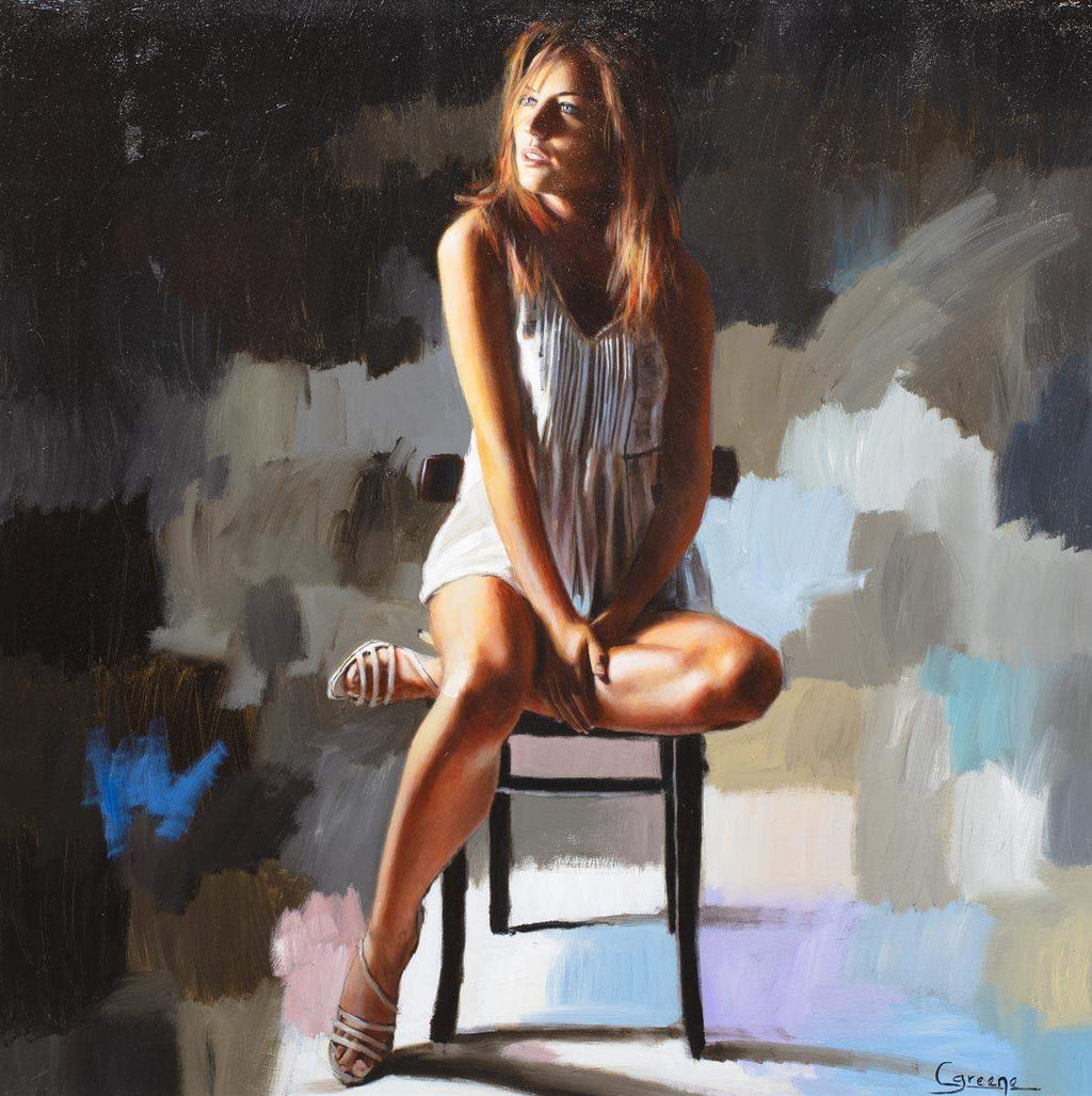 Waiting For You - Original - SOLD by artist Charlotte Green - Wyecliffe Galleries